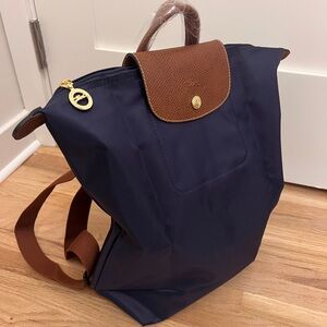 Longchamp Le Pliage Backpack M Navy blue